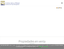 Tablet Screenshot of casalmallorqui.com